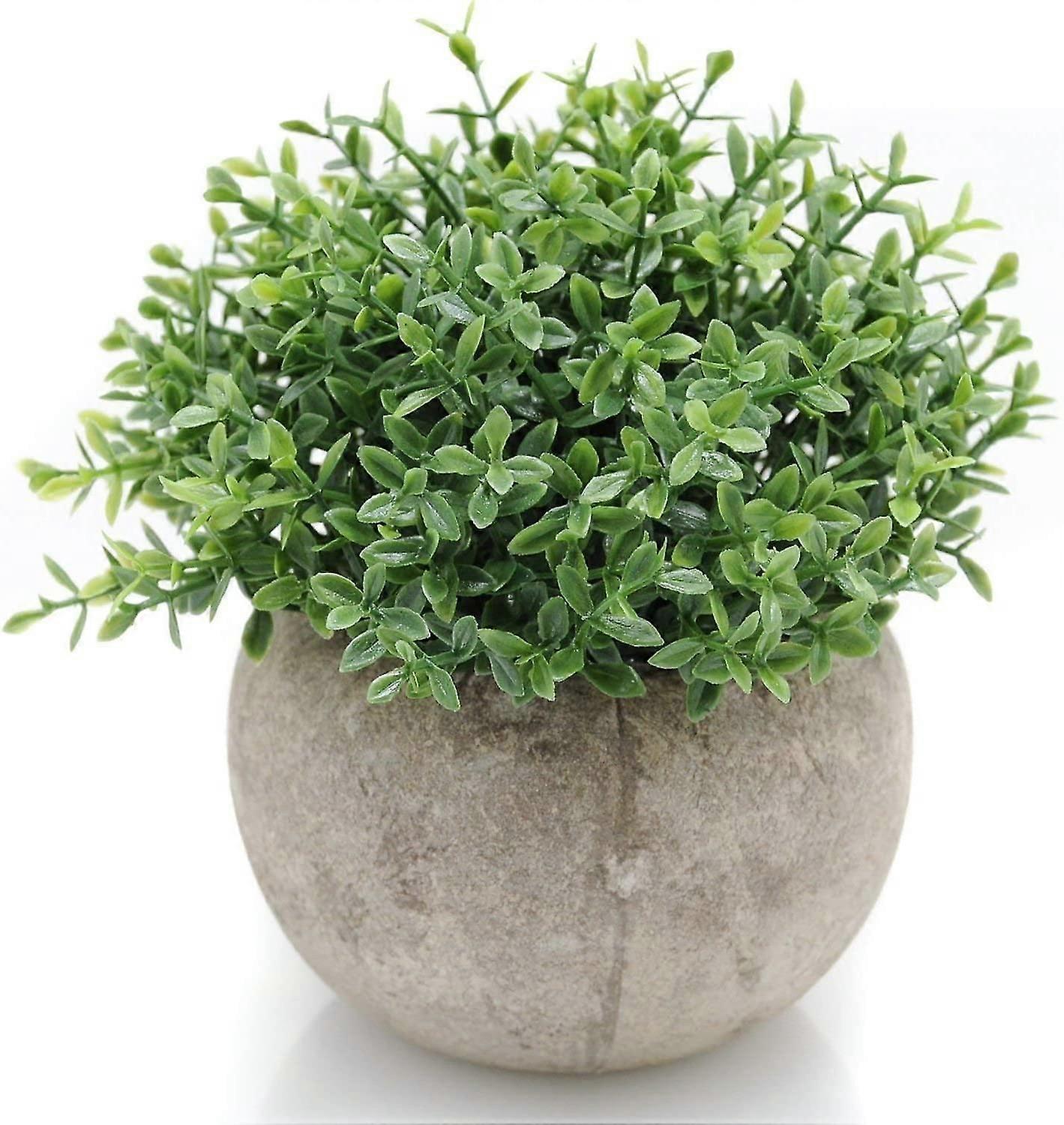Mini Plastic Artificial Plants Benn Grass In Pot For e Decor (green)