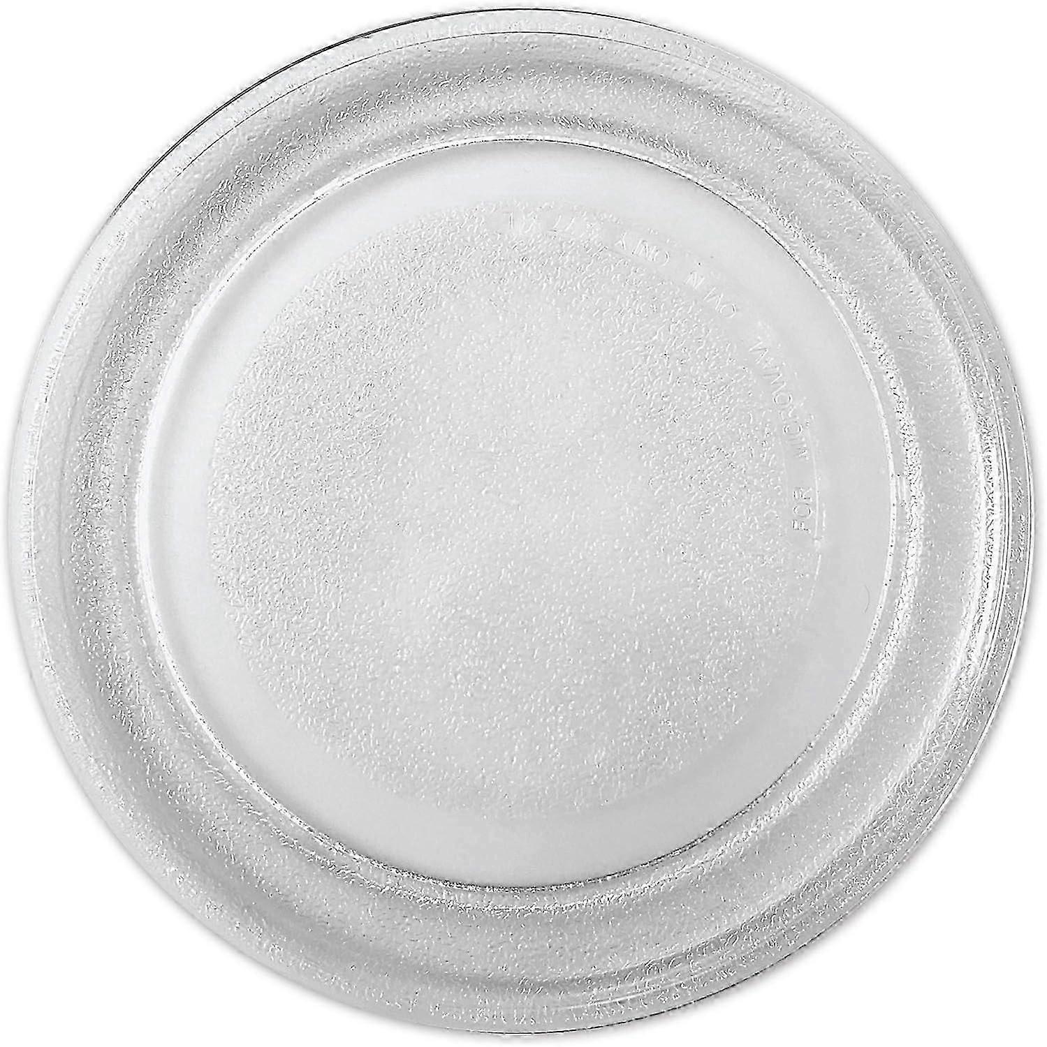 9.6 / 24.5cm Small Glass Microwave Plate - Flat Bottom Plate
