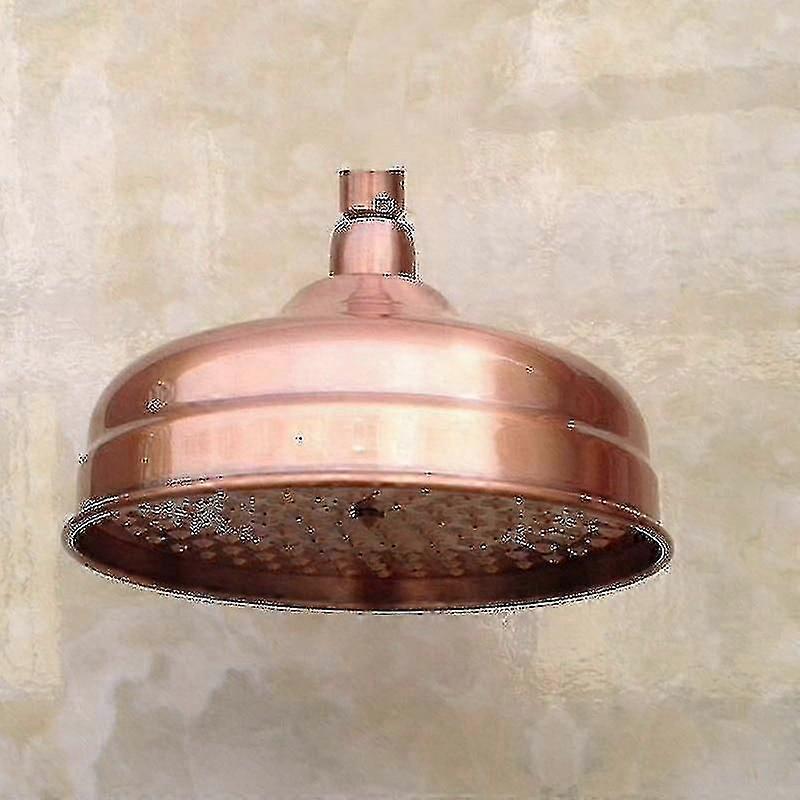 8 Inch Red Copper Antique Brass Round Shape Shower