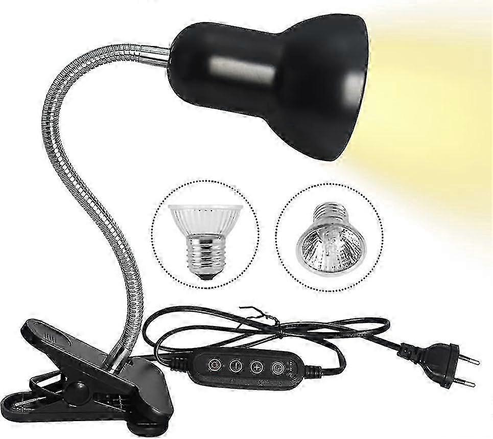 Reptile Lamp Tortoise Lamp Tortoise Heat Lamp With Timer 360rotating Uvb Light For Tortoises Tears Blind Snakes Etc.