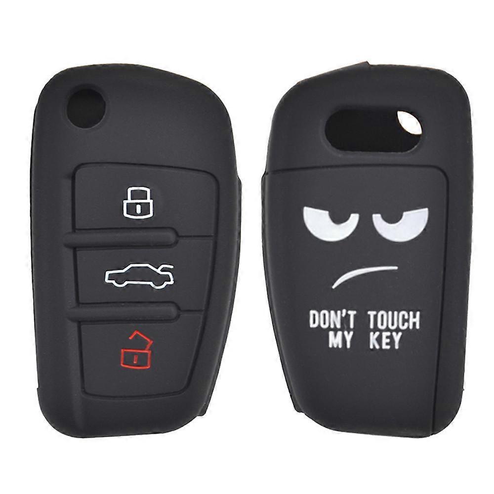 Silicone Car Key Case For A1 S1 A3 S3 A4 A6 RS6 TT Q3 Q7 Cover Remote Fob Shell Jacket Sleeve