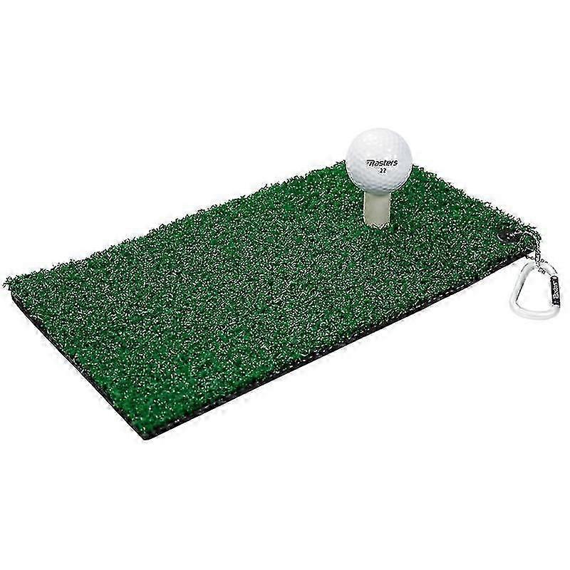 Vintergolfmatte for vinterregler festes til golfveske