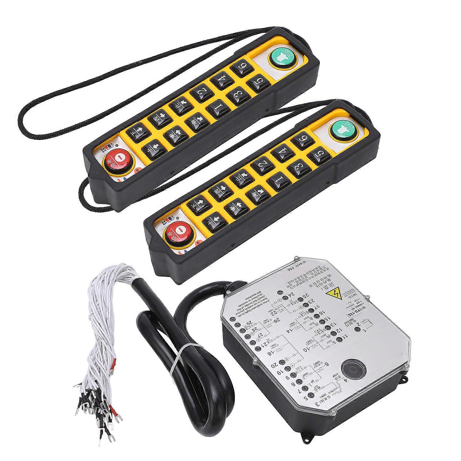 Hoist Crane Industrial Remote Control Power Monitoring Double Handle Industrial Remote Control AC220V 