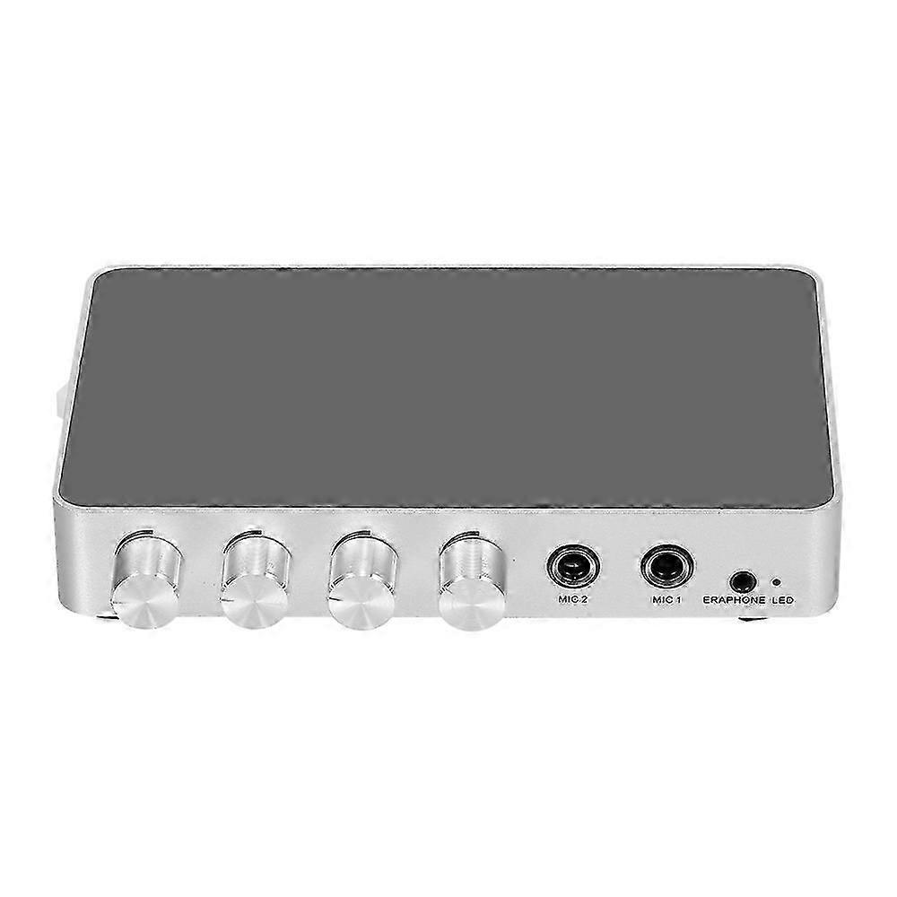 Karaoke Machine Karaoke Sound Mixer Portable Digital Stereo Audio Echo System 4K/2K HDMI Karaoke Amplifier with Dual Microphone