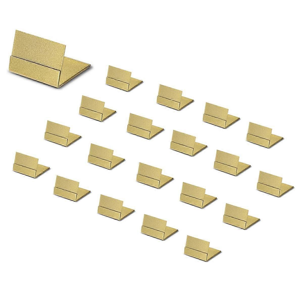 Gold Table Number Holders,20 Pack Metal Place Card Stands & Picture Holders - Ideal for Weddingsand