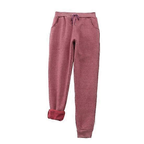 Yousheng Women Sweatpants Elastic Waist Adjustable Drawstring Casual Harem Pants with Pockets Solid Color Casual Trousers