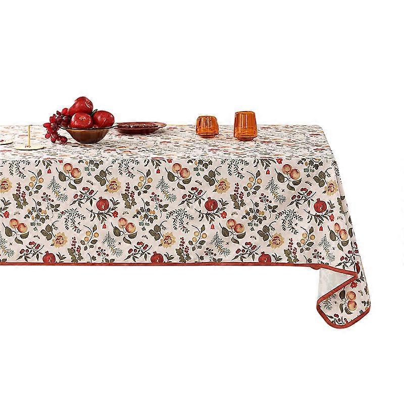 Polyester Tablecloth, Easy-Care, Wrinkle-Resistant, Ideal for Dining