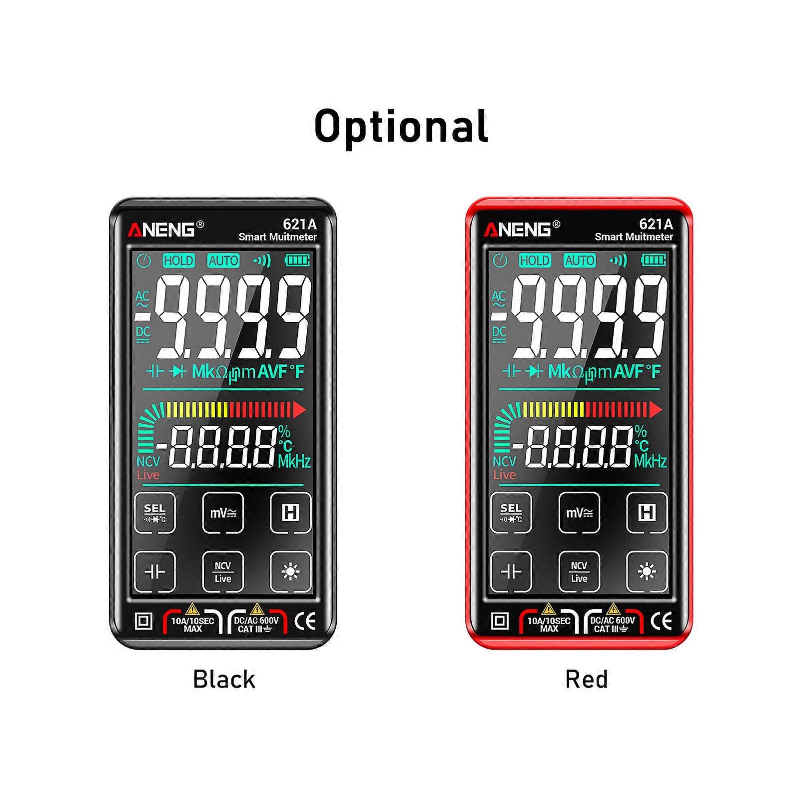 ANENG 621A Touch Screen Intelligent Digital Multimeter 9999 Counts Auto Range Rechargeable Portable NCV Universal Meter Voltmeter Ammeter