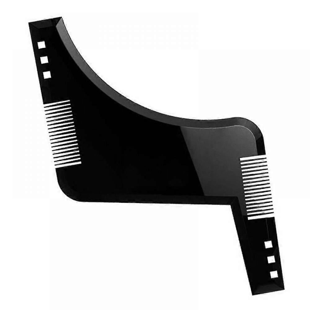 Men's beard comb sideburns styling comb with brush beard trimming Template comb beard styling comb makeup comb
