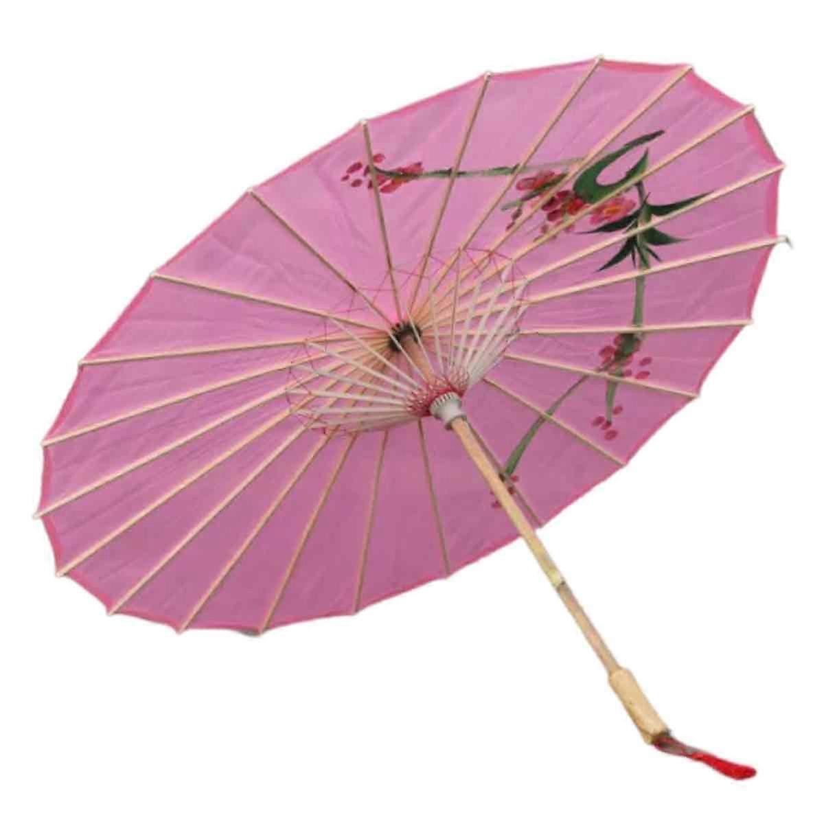 Handmade Vintage Windproof Parasol with Exquisite Patterns