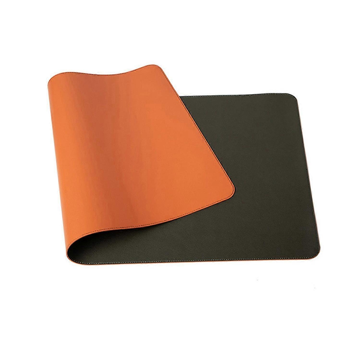 Stain Resistant Mouse Pad Strap Design Faux Leather Decorative Smooth Surface Mouse Cushion for Home