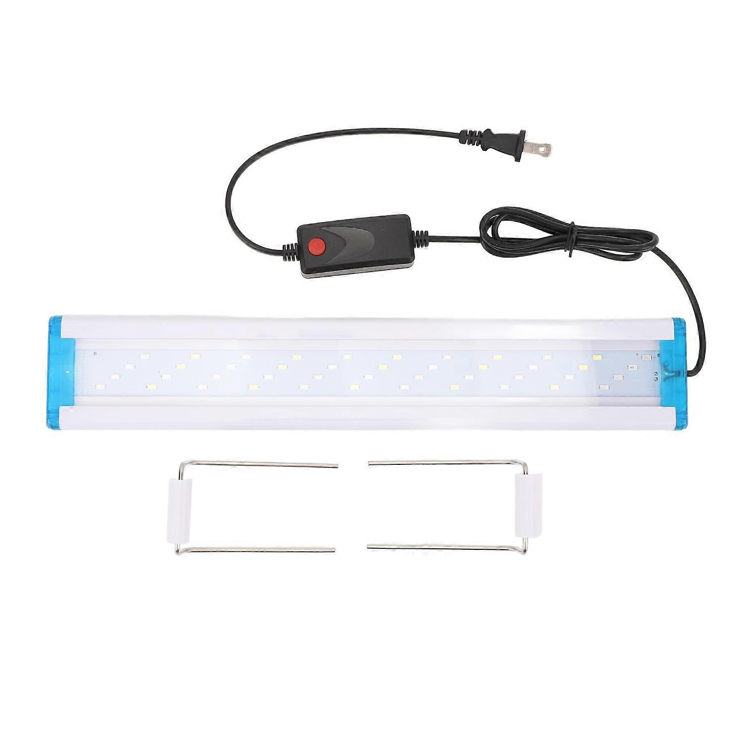 LED Aquarium Light PVC 3 Color Lighting Ultra Thin Fish Tank Light with Clip On Brackets for Home La