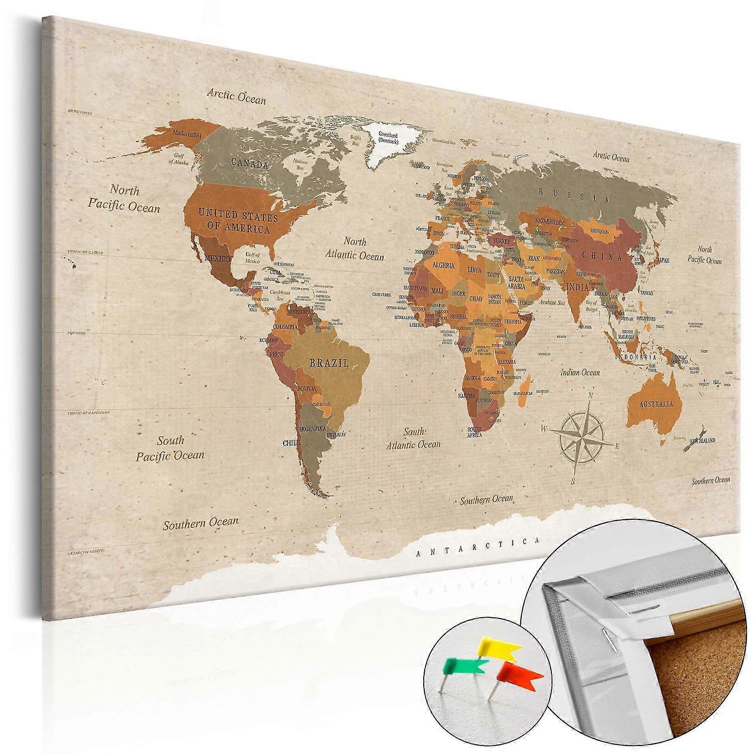 Decorative Pinboard - Beige Chic