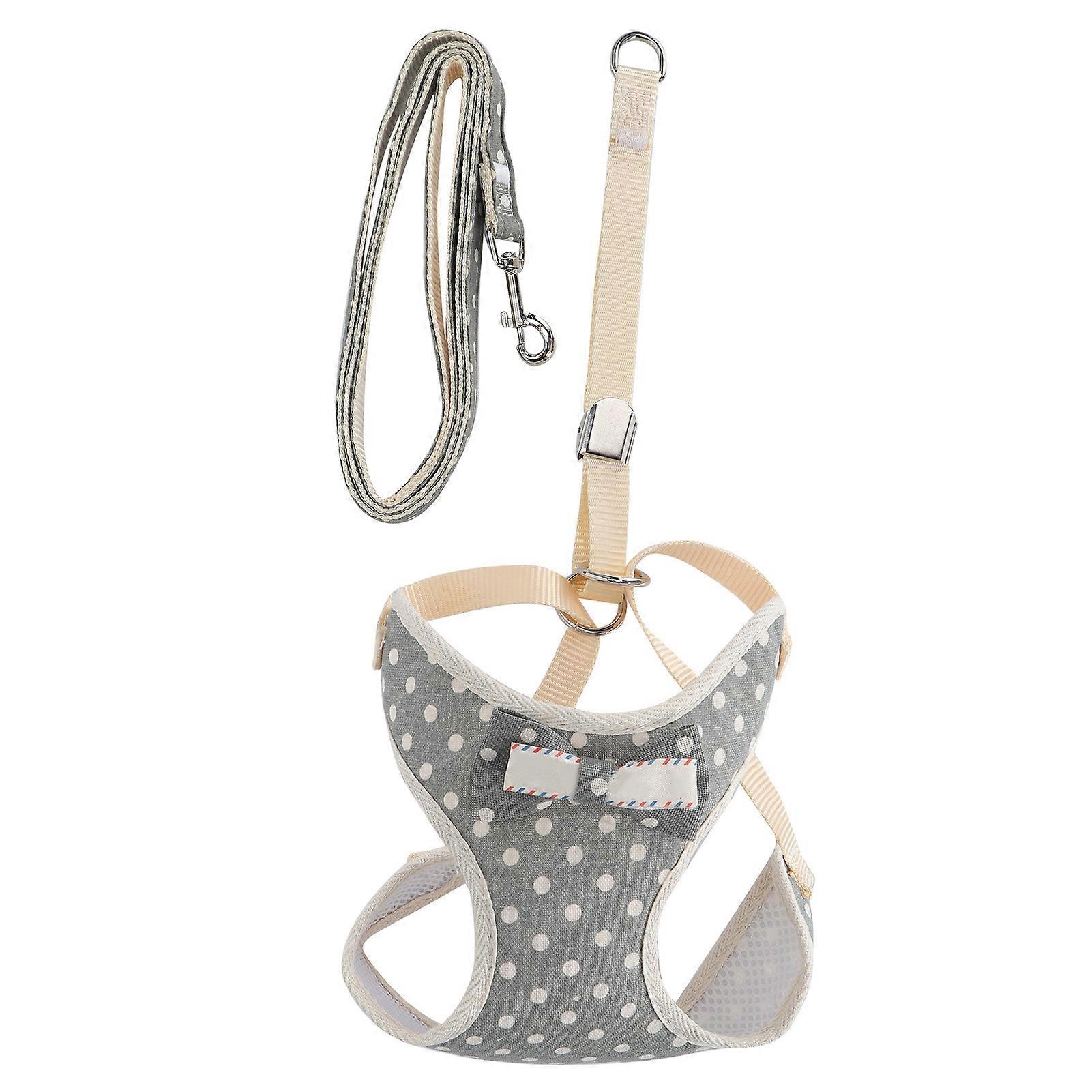 Breathable Cat Vest Harness with Adjustable Escape-Proof Leash for Small and Medium Pets, Comfortable Walking Strap