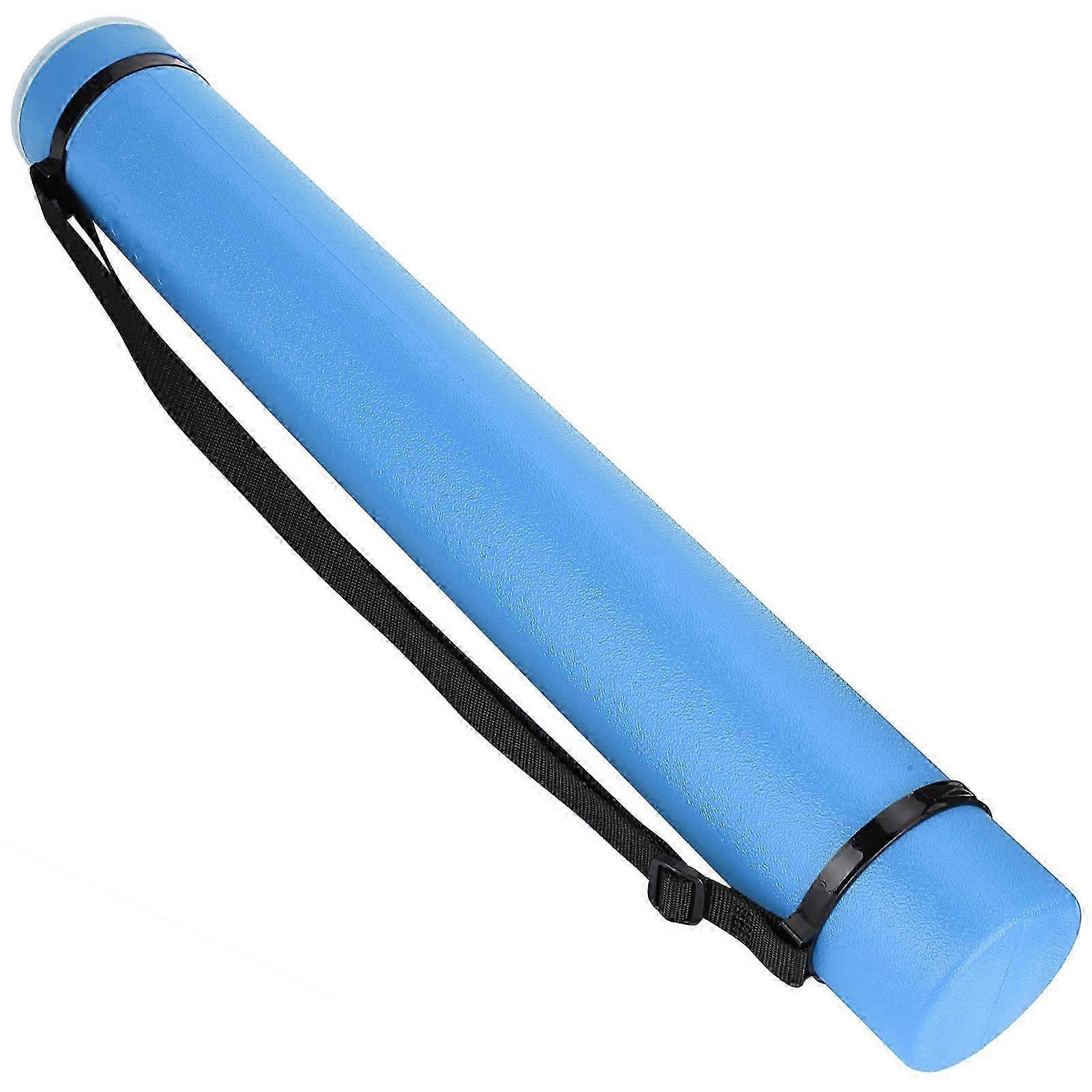 Drawing Storage Tube Extendable Thickened Telescopic Collection Poster Drafting CaseBlue