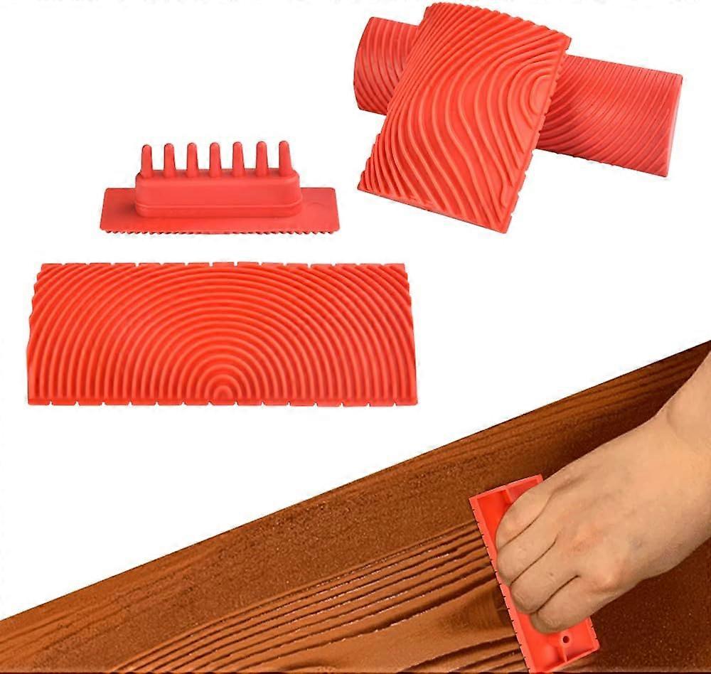 Nature's Touch: Real Wood Texture, Graining Pattern Paint, High-Quality Rubber, Ergonomic Non-Slip Handle, Clear Lines And Realistic Wood Grain