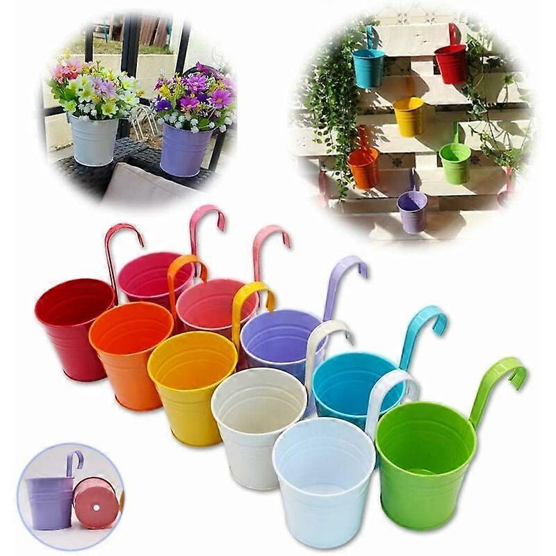 Flower, Pots, Hanging, Drainage, Hook, Assorted