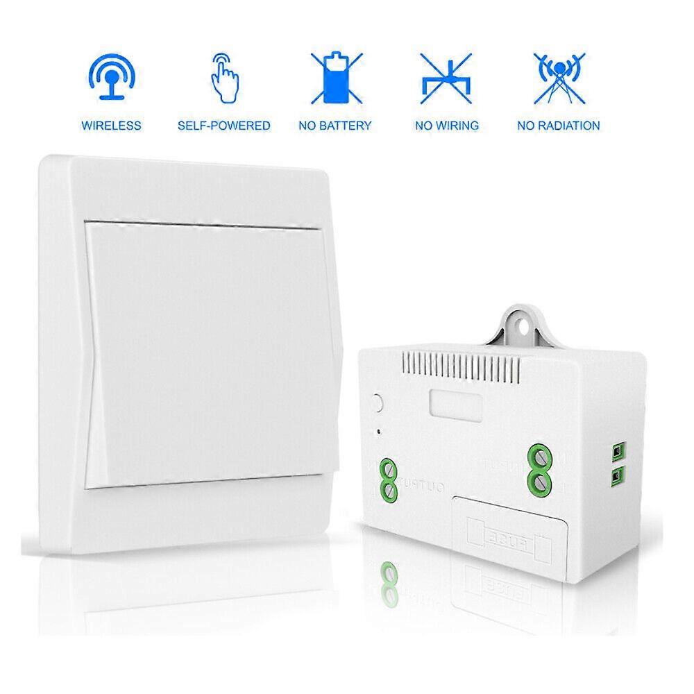 Wireless switch system battery-free wireless wall switch wireless receiver light switch