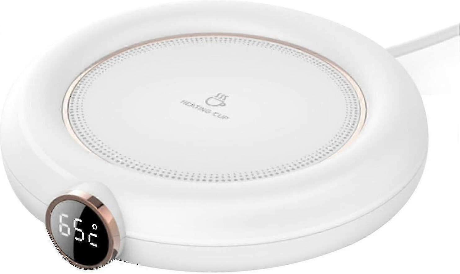 Usb Mug Warmer For Auto Shut-off,3 Adjustable Led Heater Coaster,white