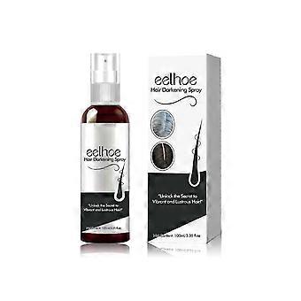Hair Darkening Spray, Natural Black Hair Cover White Hair Smooth Shiny Moisturizing Dense Hair Conditioning Spray