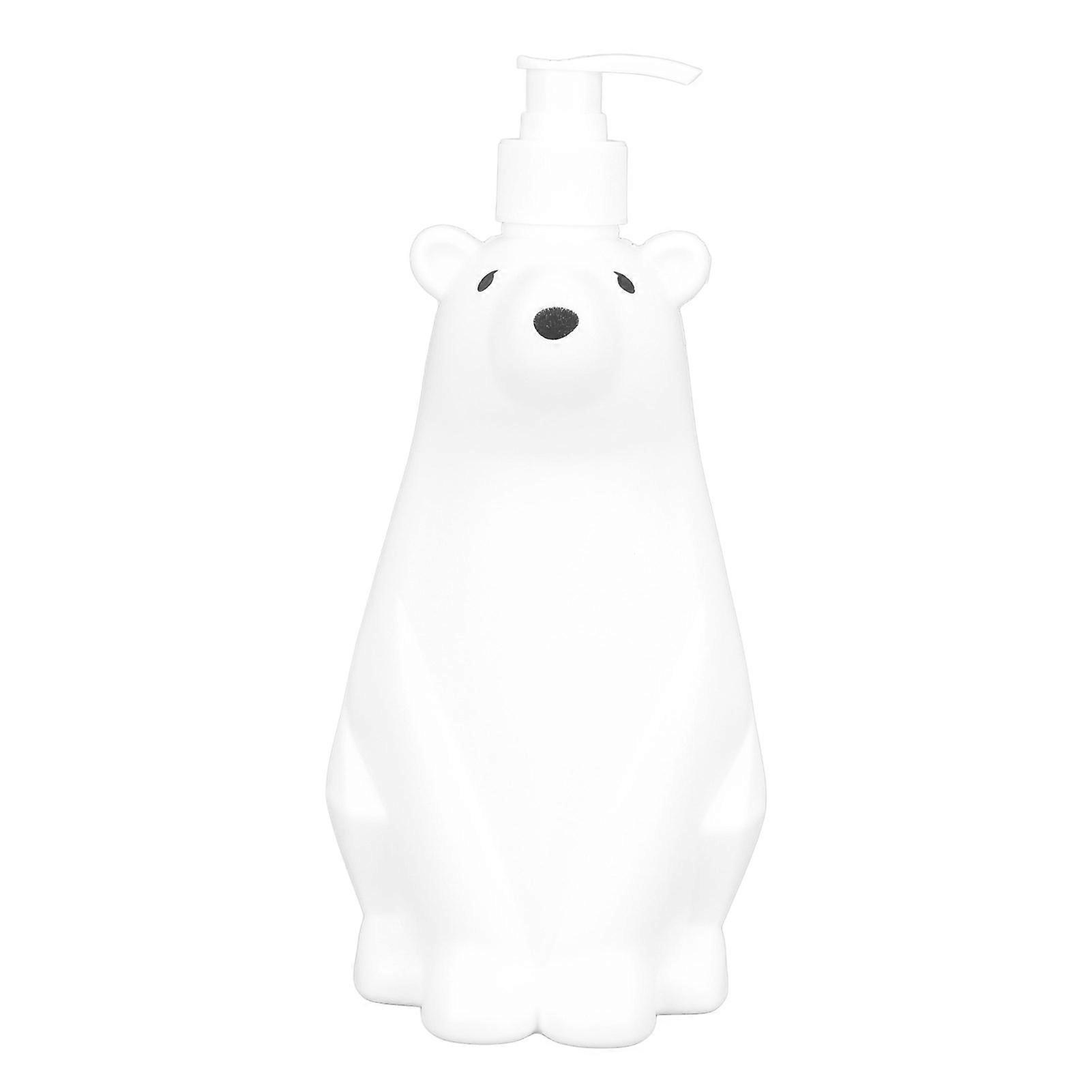 White Bear Style Shampoo Pump Dispenser, Made of PP and PE, Widely Used for Bathroom, Toilet, L: 25.5 x 12 cm