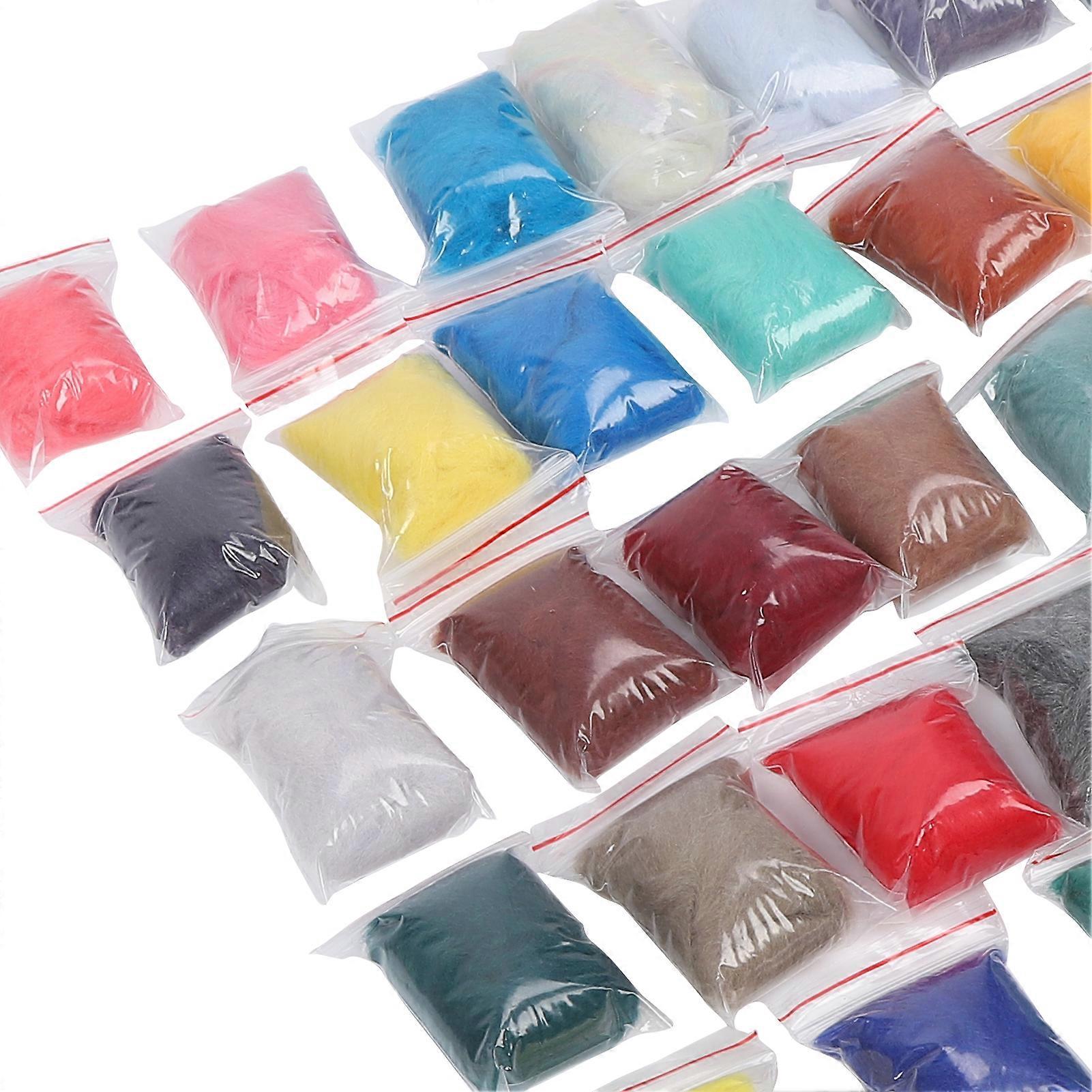 Needle Felting Kit, 50 Colors, 5g, Felting Supplies, Tools for Handmade Toys, DIY