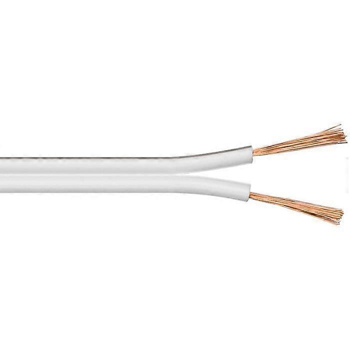 25 m witte kabel, kabeldiameter 2 x 1,5 mm²
