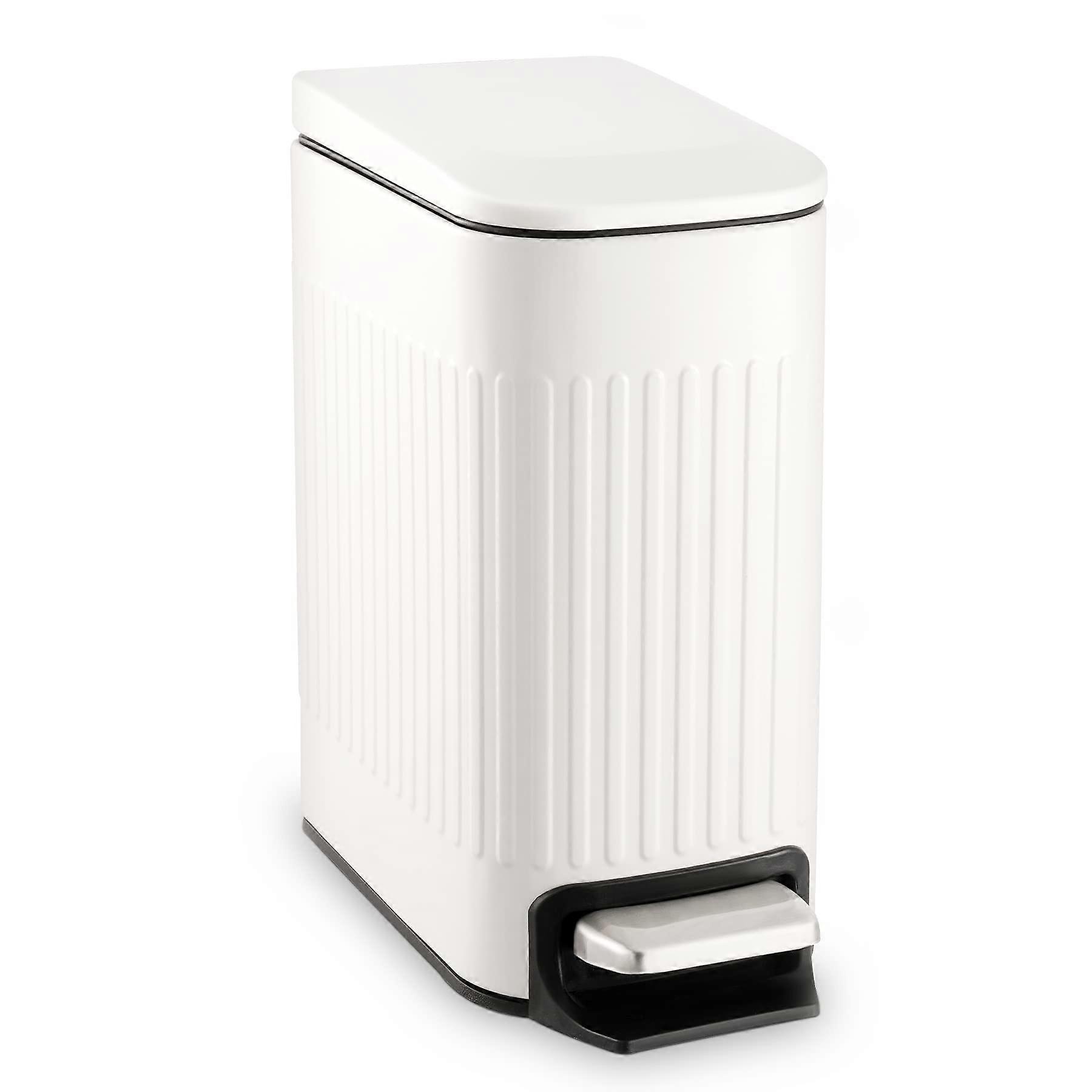 Slim Bathroom Trash Can for Toilet, 6 Liter Capacity, Modern Design, Space-Saving, Ideal for Small Bathrooms