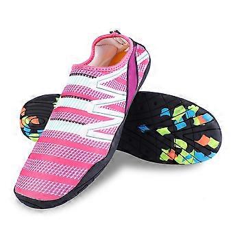 1 paire de chaussures d'extérieur imperméables pour la randonnée, la plongée avec tuba, la plage, la natation et le yoga, rose 40