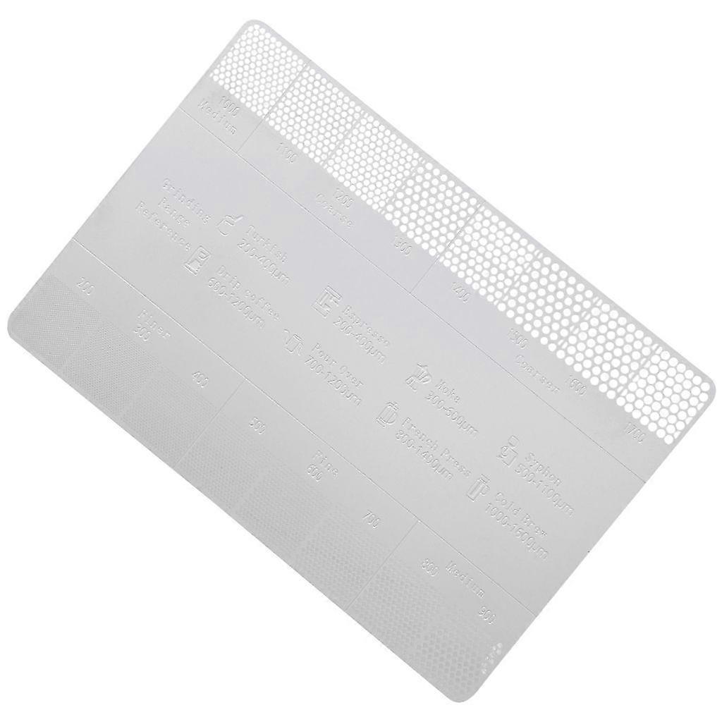 Metal Grinds Size Reference Card Essential Tool Gift for Coffee Enthusiasts