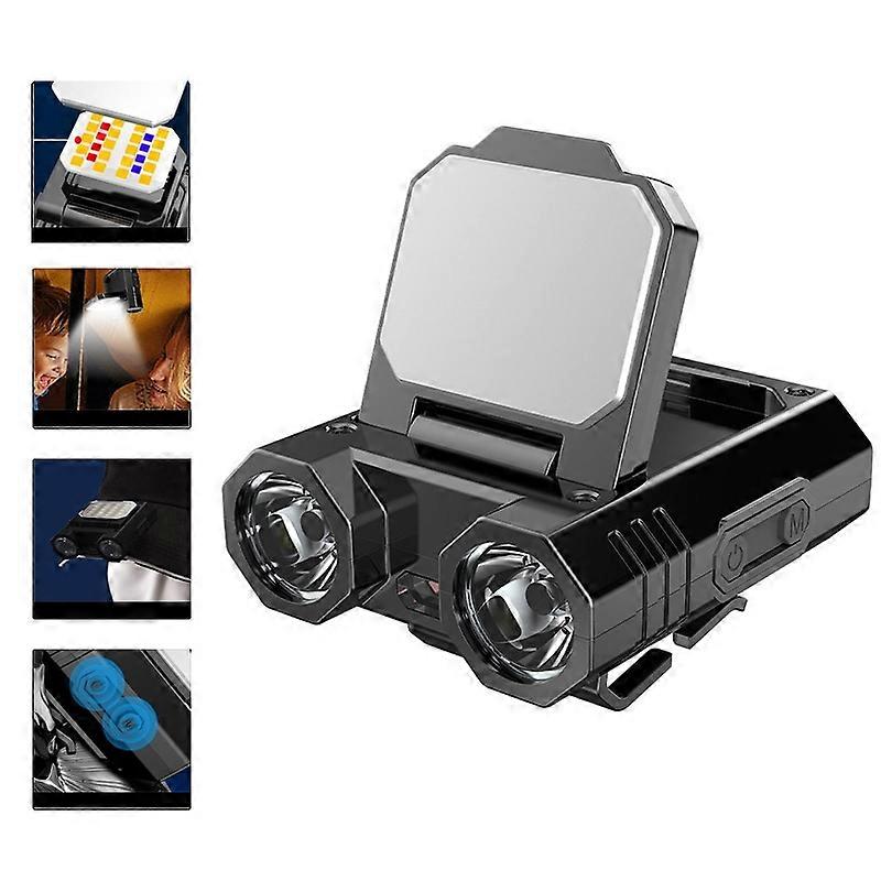 HW-888 XPE+2835 LED Multi-light Source Induction Headlamp Clip on Hat Light HW-888 Hat Light