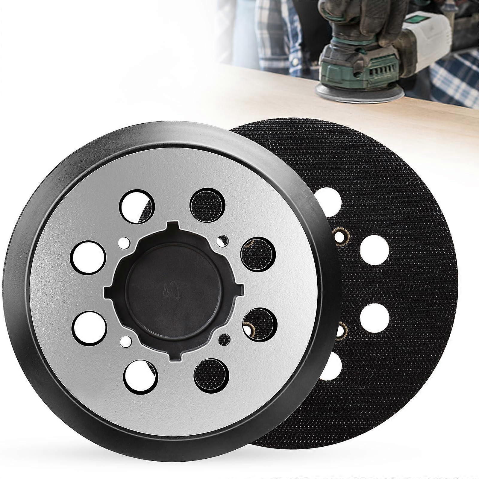 2 Pcs 5 Inch 8 Hole Sander Pad 4 Screw Hole Holes Hook and Loop Aluminum Alloy for Orbital Sander
