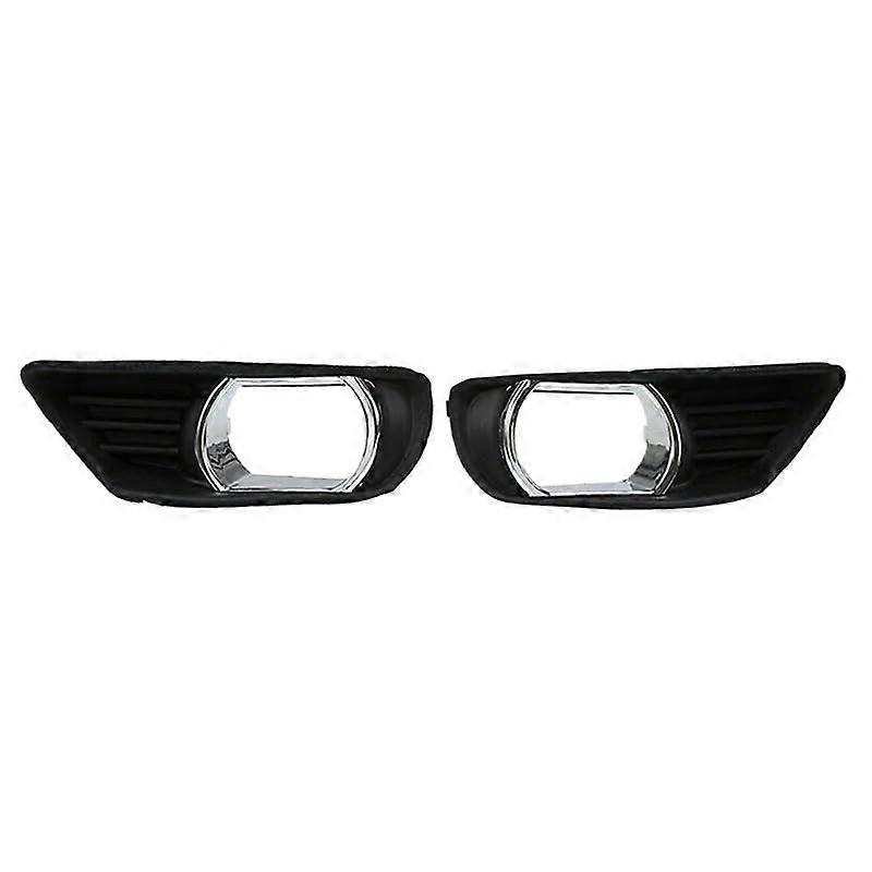 Car Front Fog Lamp Decorative Plate Plating Cover Frame Compatible with Toyota Camry XV40 2007-2009 52128-06040 52127-06040