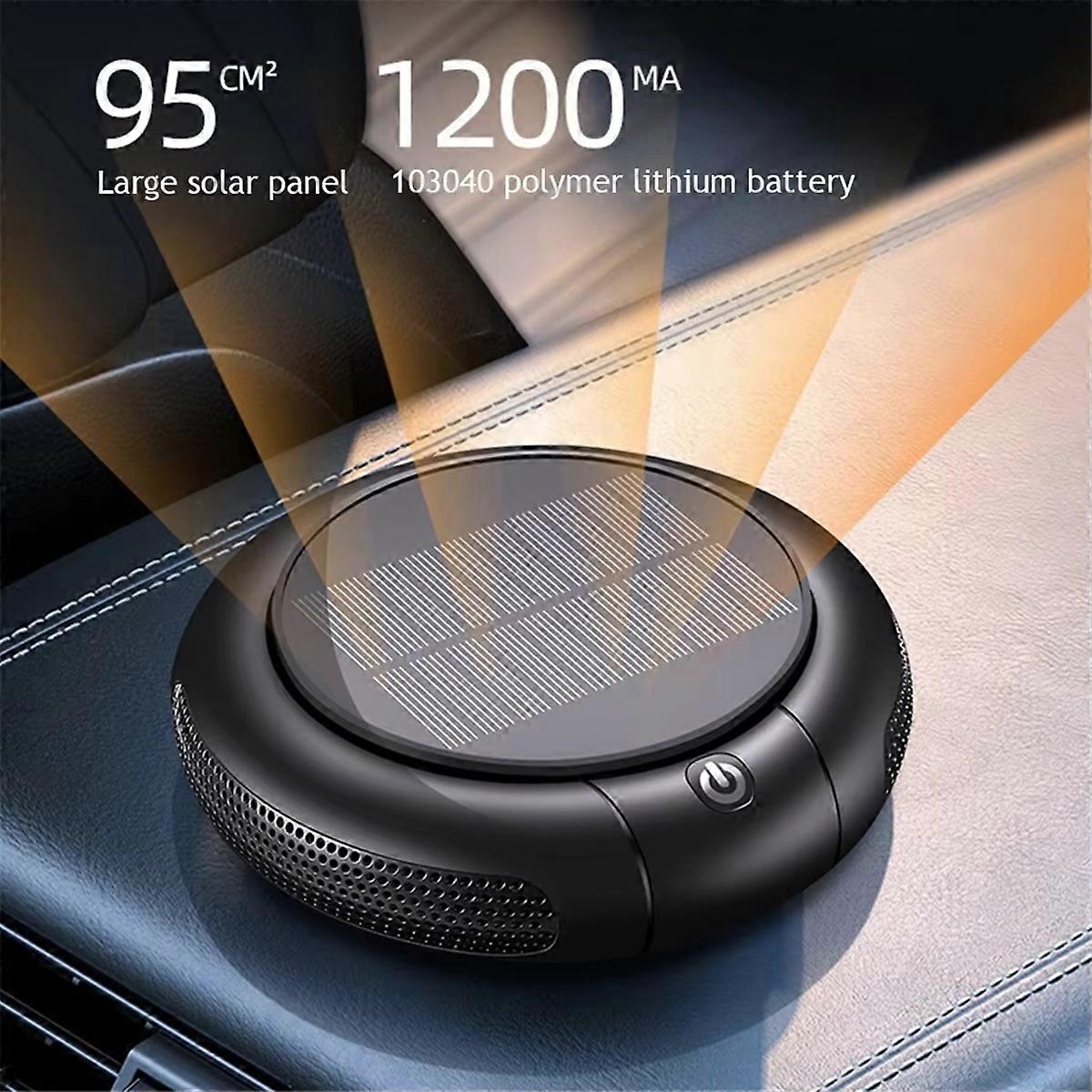 USB Solar Car Air Purifier with HEPA & PM2.5 Filter