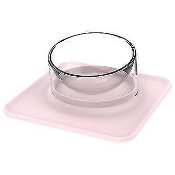 Haustier Anti-Spill Tischset mit magnetischer Saugschale - Schräger Mund Einzel Haustier Napf Matte