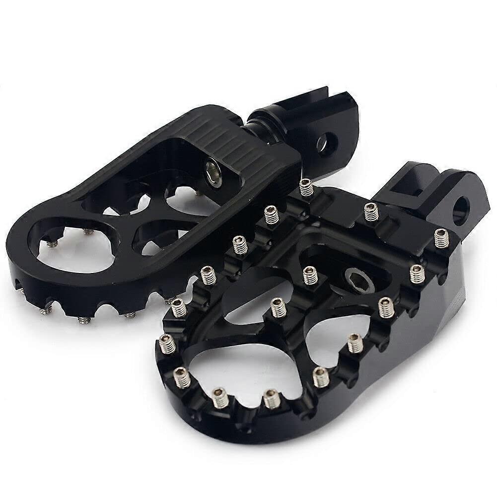 CNC Wide Fat Foot Rest MX Foot Pegs for Harley 2018 Softail M8 Fat Bob