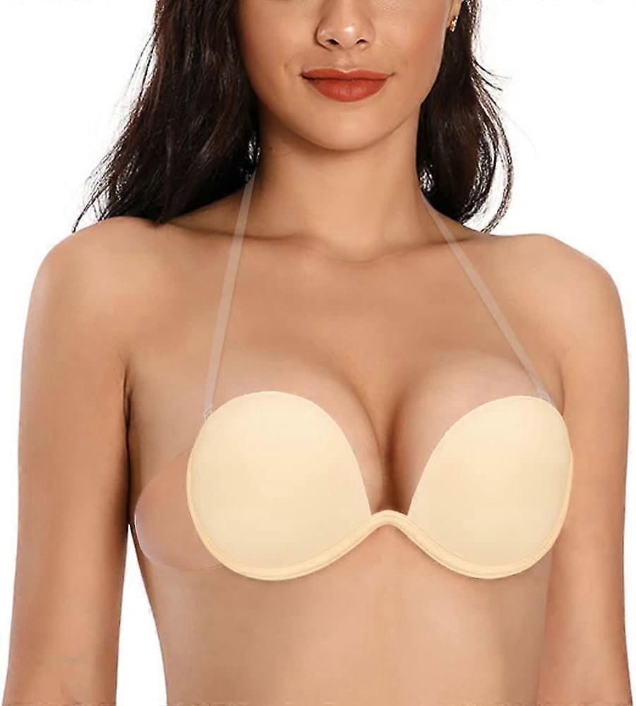 2025 Latest Model  Women's Strapless Backless Bra Plunge Push Up Underwire