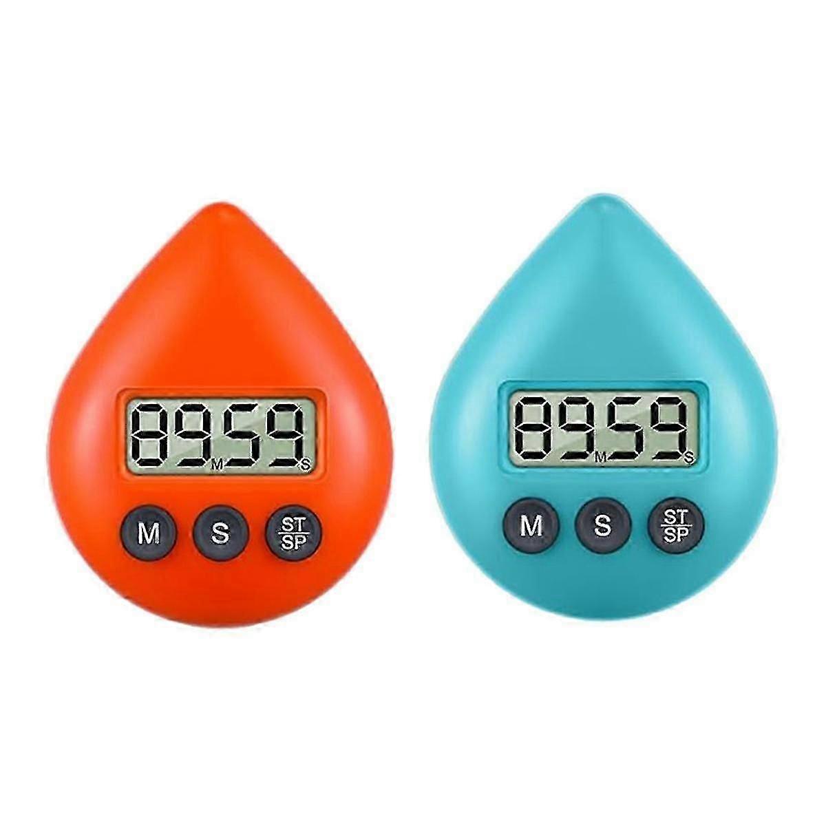 Timer per doccia impermeabile silenzioso senza ticchettio, retro magnetico, a batteria, timer digitale di piccole dimensioni