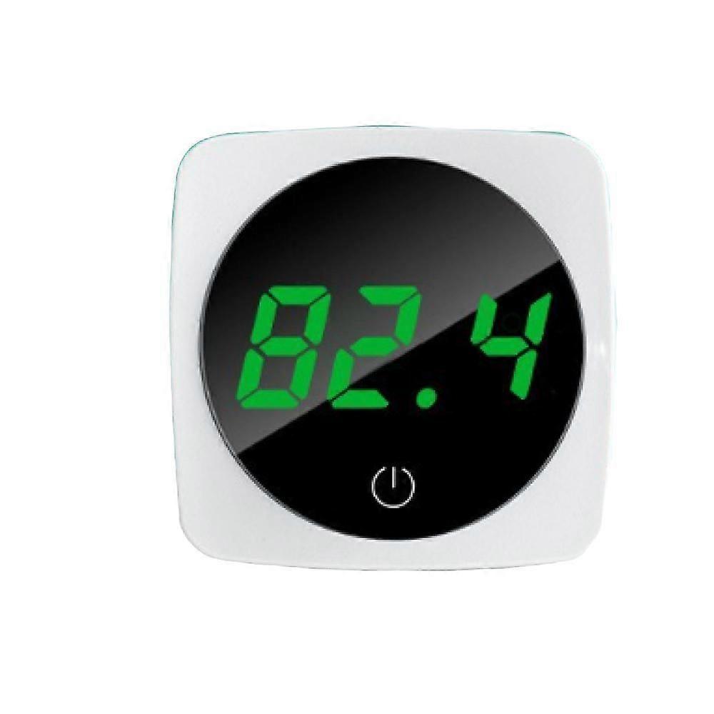 Aquarium Thermometer Digital Touch Screen Fish Tank Thermometer Adhesive Aquarium Temperature Gauge with Accurate LED Display-White