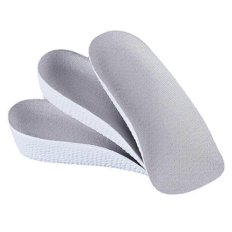 2pcs Men Women Invisible Height Increasing Insole Orthopedic Arch Support Insole Soft Elastic Light Weight Shoes Pads| |