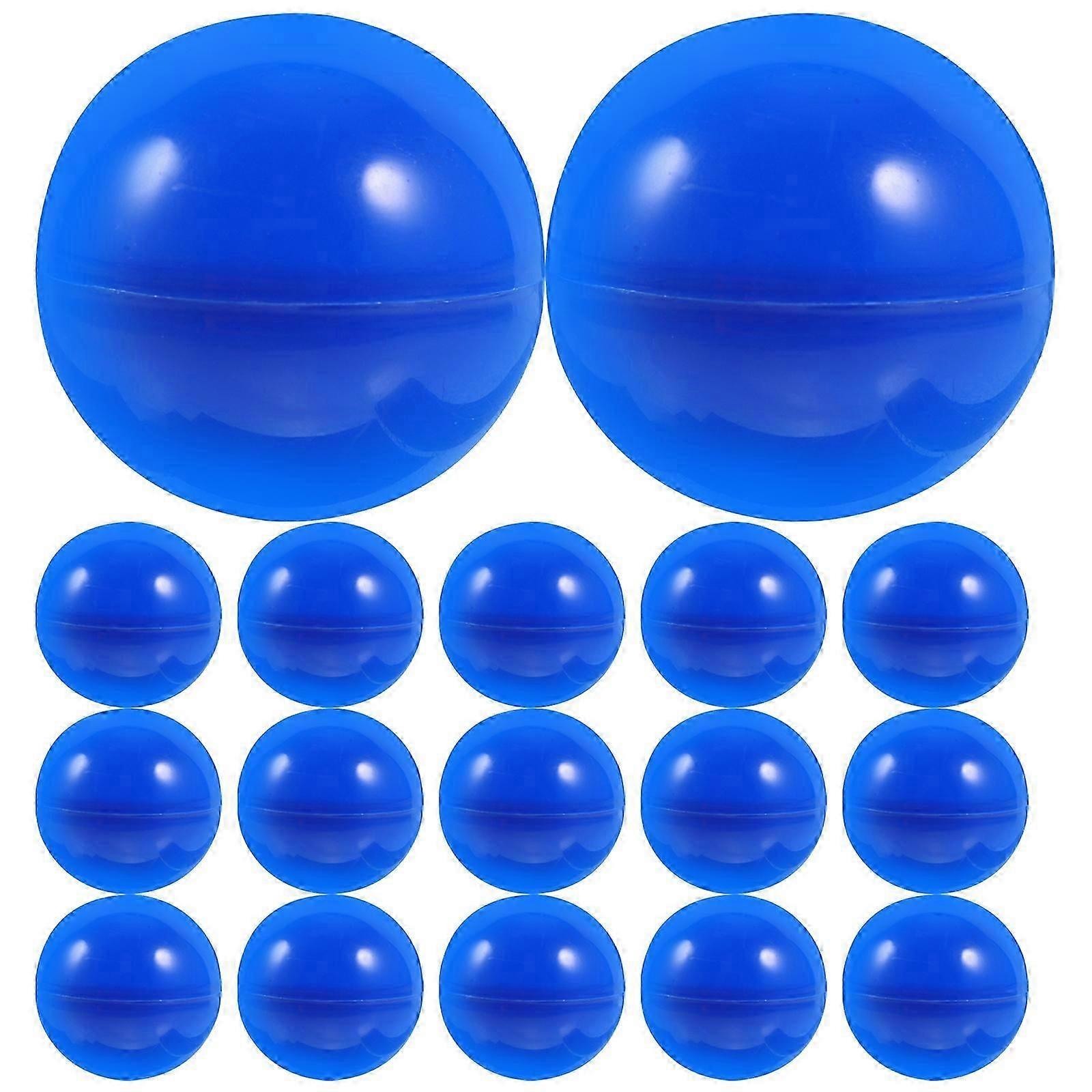 50pcs Activity Lottery Balls Small Funny Colorful Activity Hollow Balls for Game Party (40mm Diameter Blue)