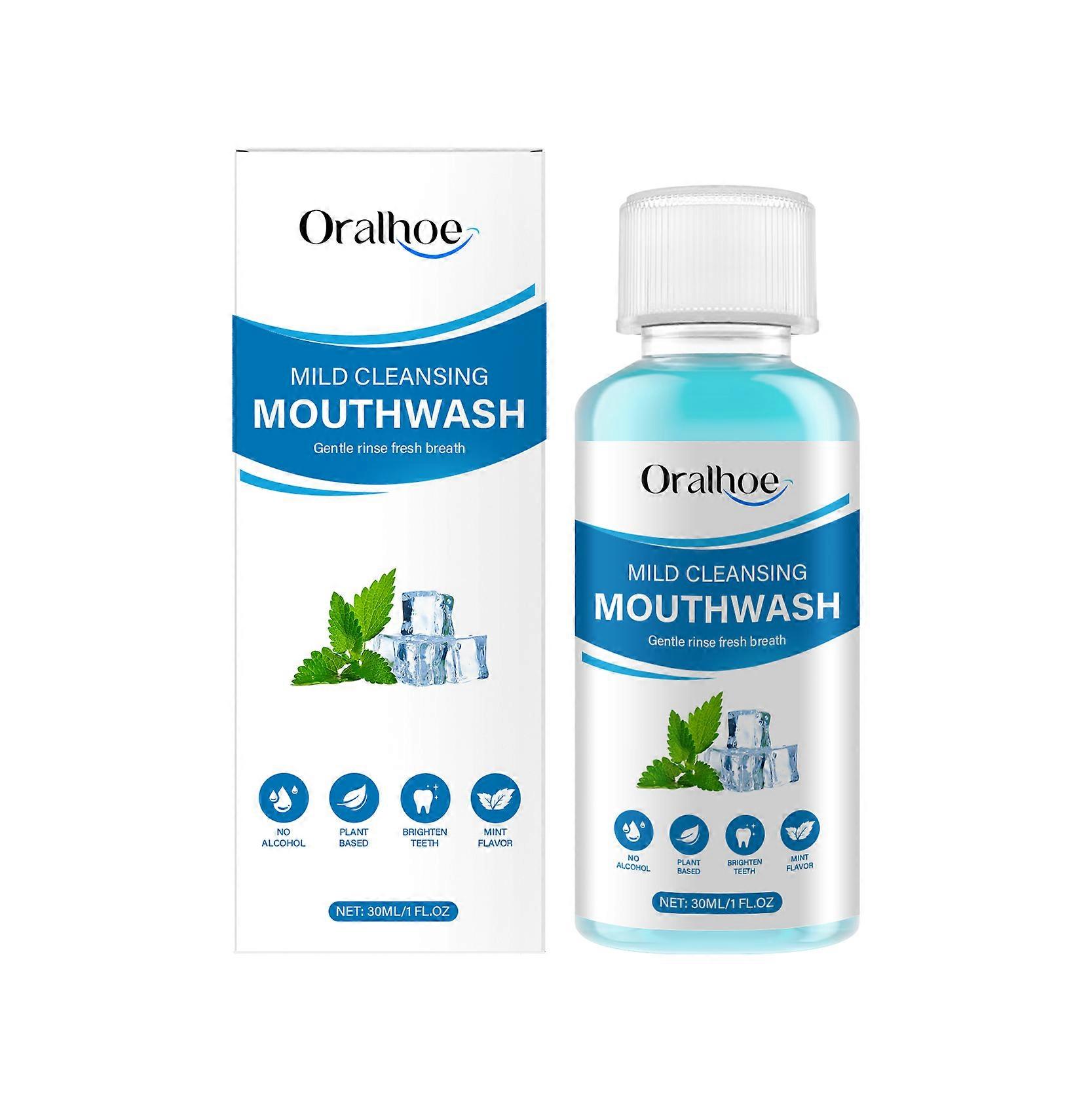 Oralhoe 清新薄荷漱口水 一漱即净清洁残留物提升口腔舒适呵护