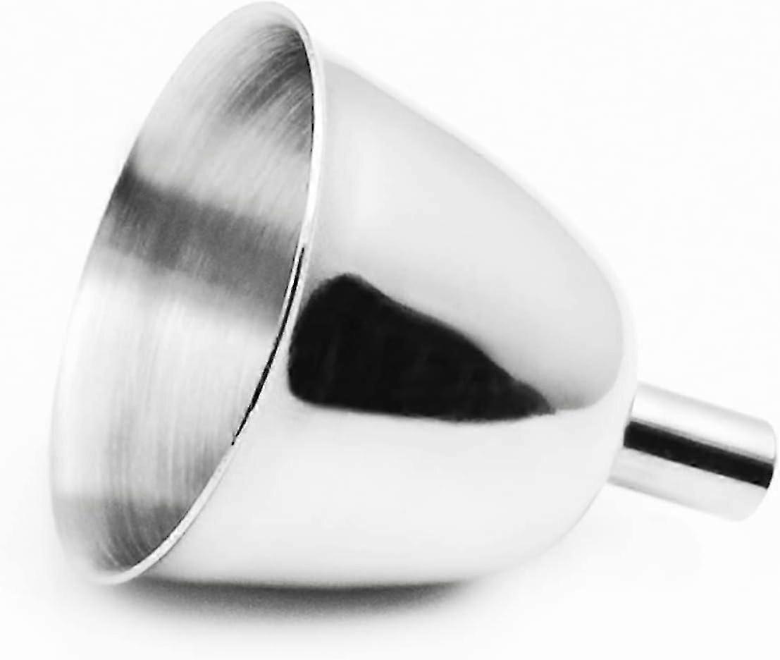 Classic Flask Funnel Mirror Finished 18/8 Stainless Steel - 1.59(Dia)*0.31(Tube Dia)*1.89(H) Inches