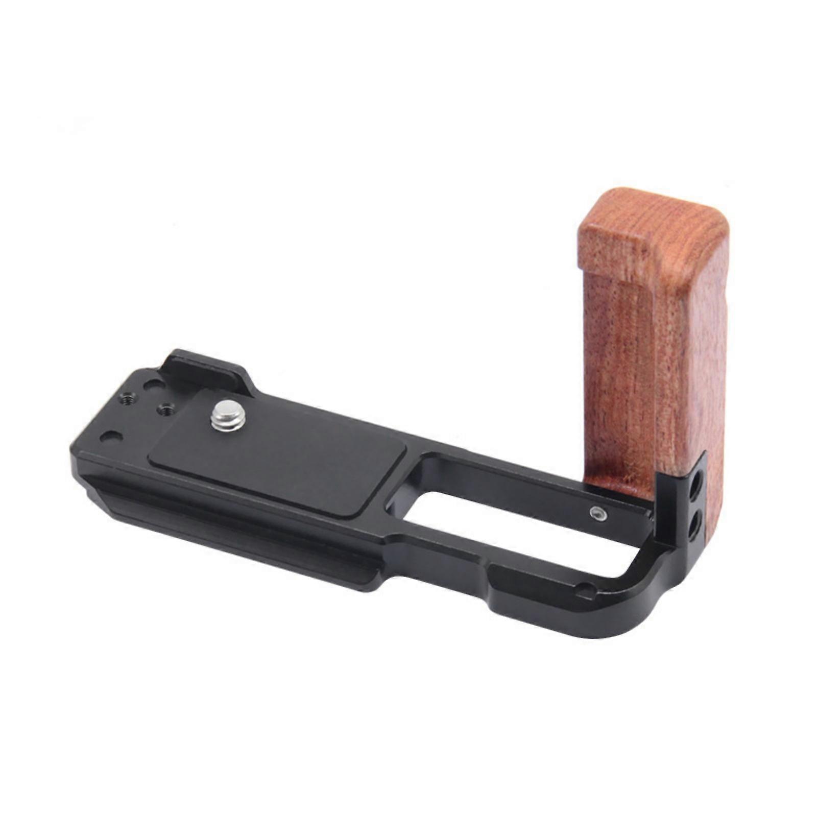 Quick Release Plate for ZV1II Camera Vertical Grip, Pearwood and Aluminum Alloy, 1/4inch Thread, Bottom Cold Shoe