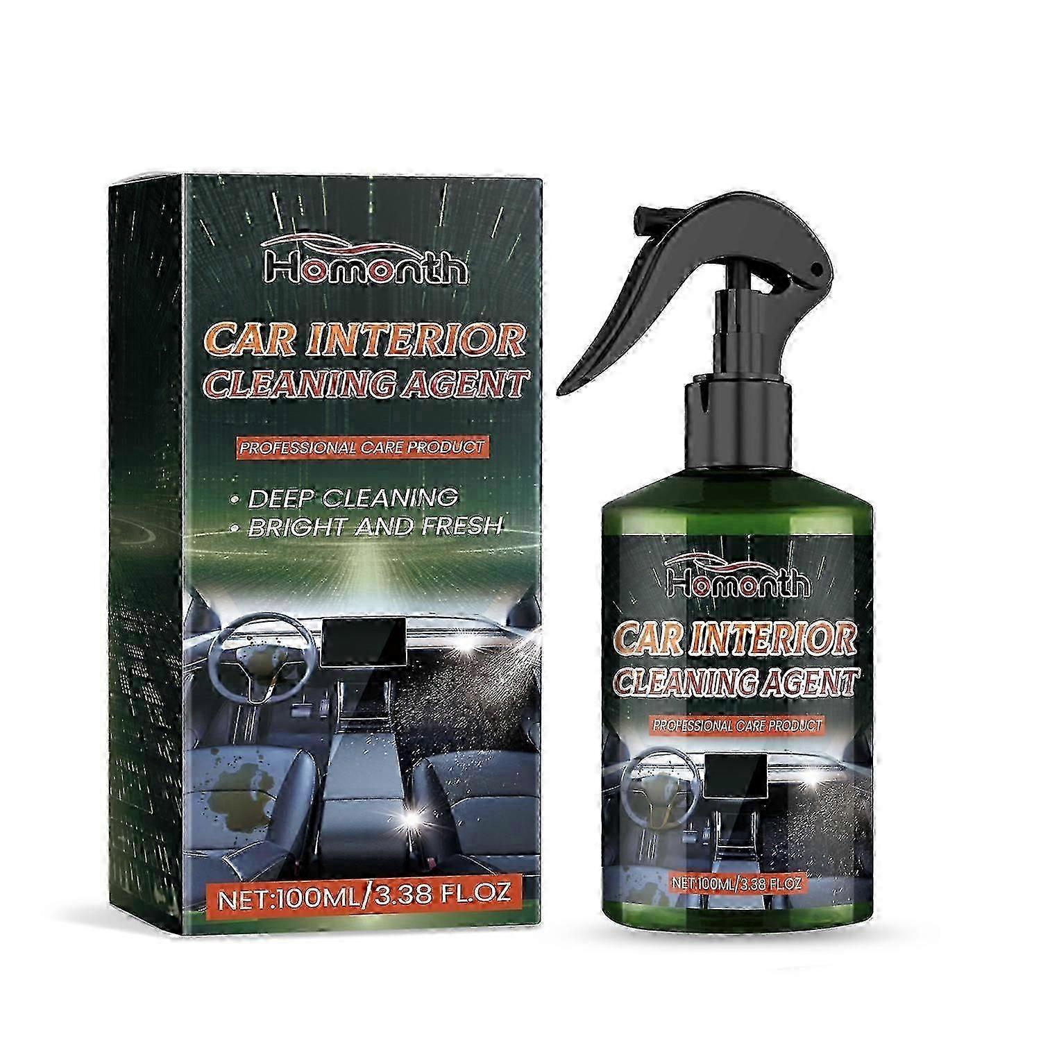 Homonth car interior cleaner multifunctional leather interior quick cleaning decontamination and odo
