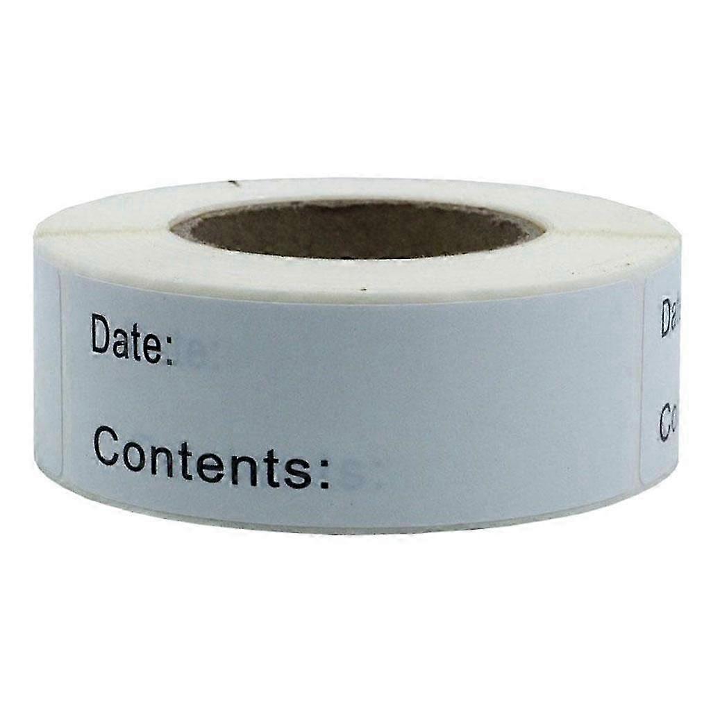 Dissolvable Food Labels -Perfect for Reusable Containers Glass-125Label Per Roll