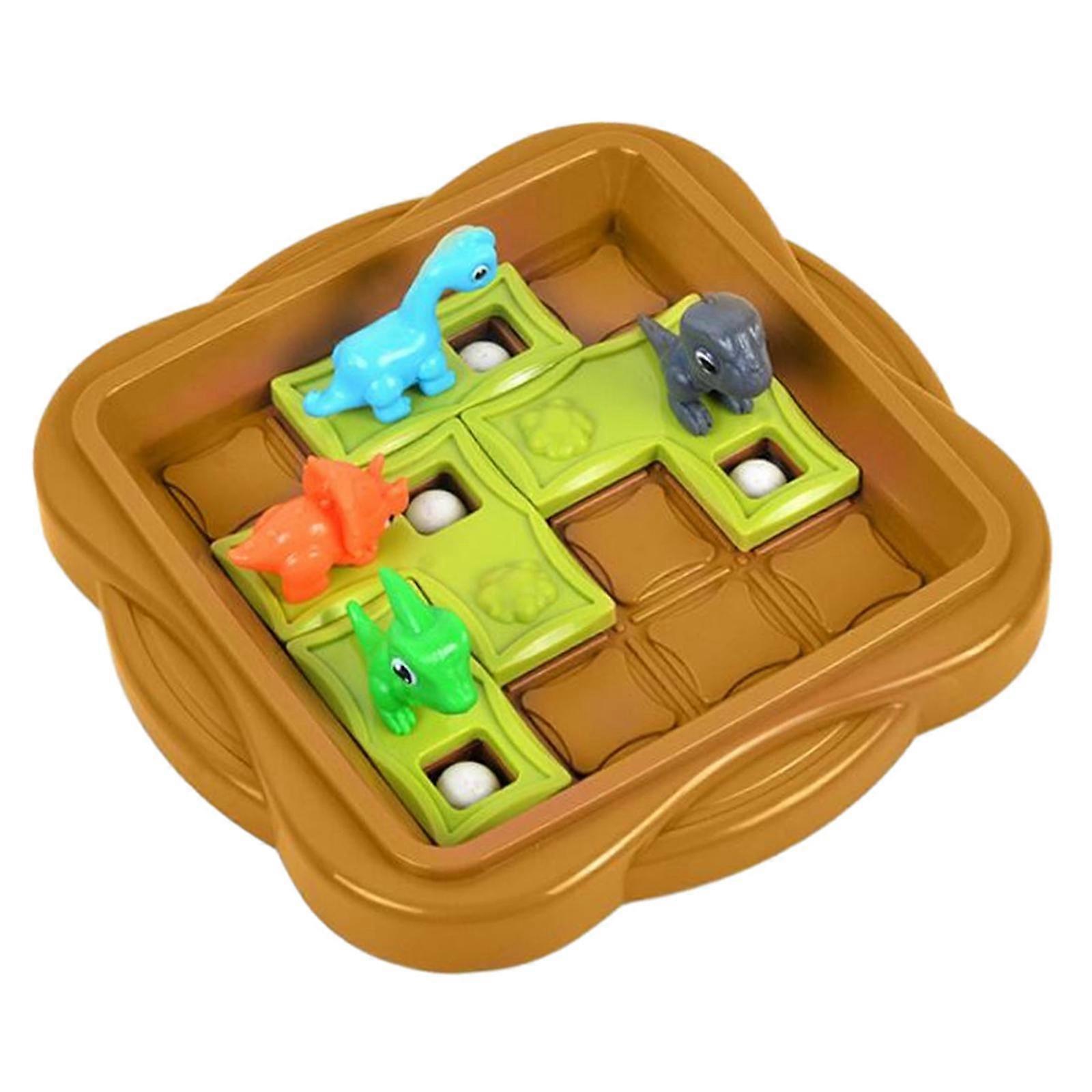 Slide Puzzle Dinosaur Puzzle Game Interaction Toy Logical Thinking for Travel