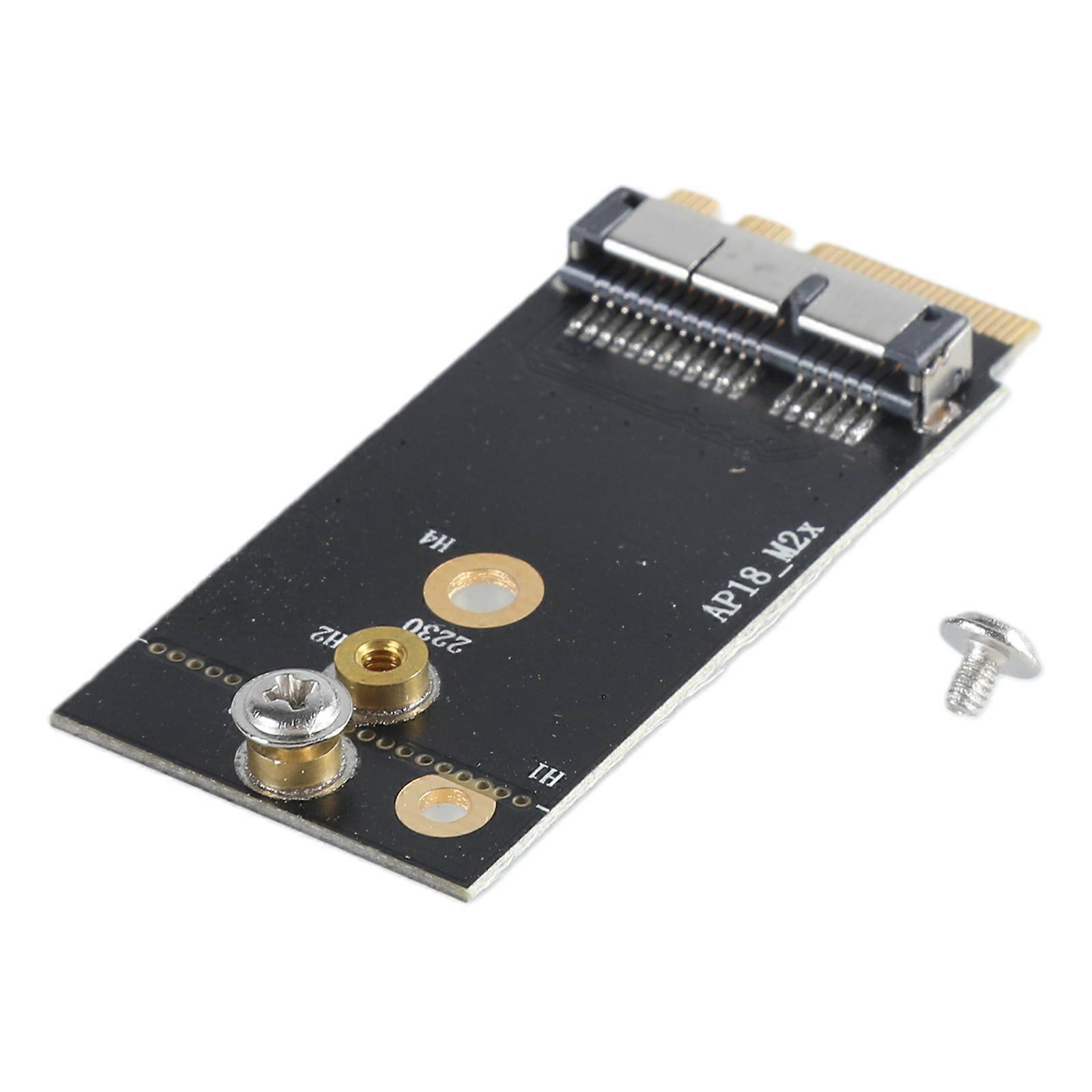 BCM94360CS2 BCM943224PCIEBT2 Card to NGFF(for M.2) for Key A/E Adapter for Mac OS Black