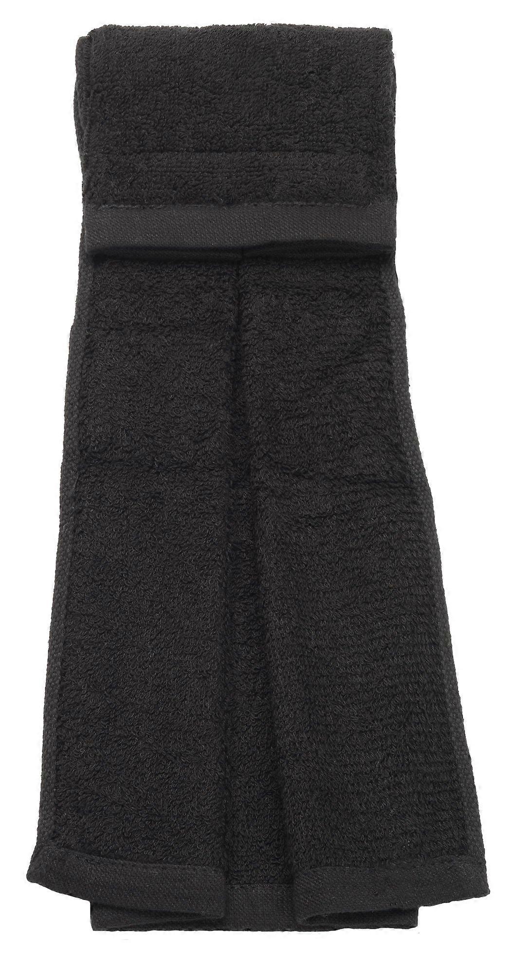 Football Field Black Towel
