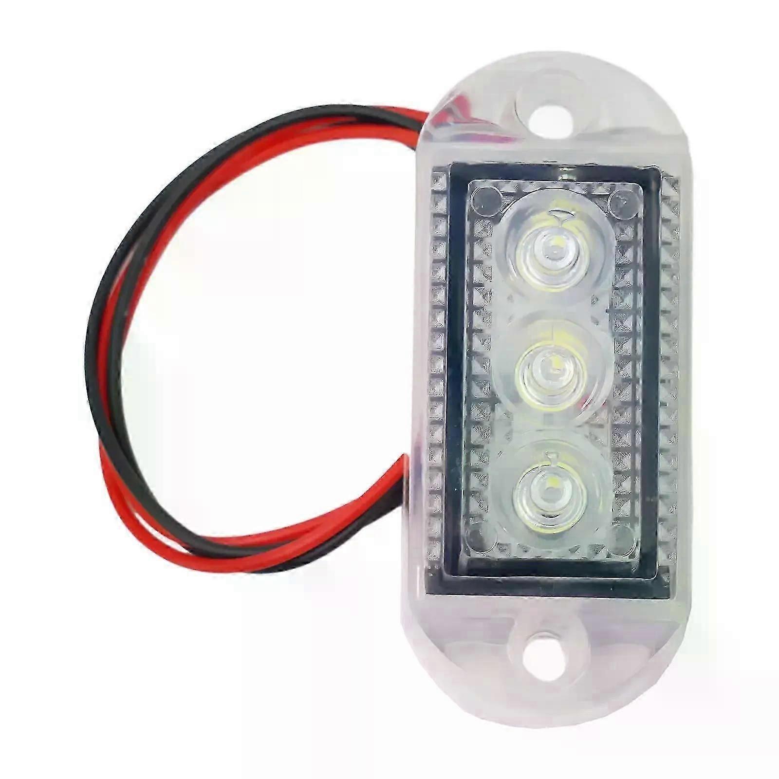 LED Clearance Light Side Marker For Trucks Lorries Trailers Red White 12V 24V Easy Installation And Low Power Consumption